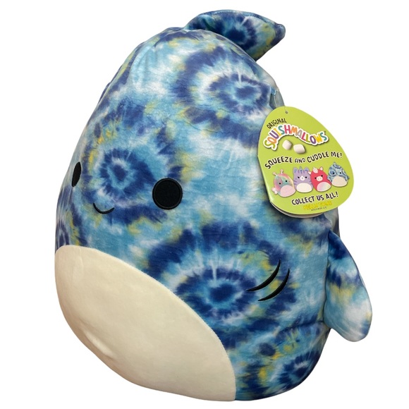 LUTHER THE SHARK 16” 💞 BLUE TIE DYE - Picture 3 of 5